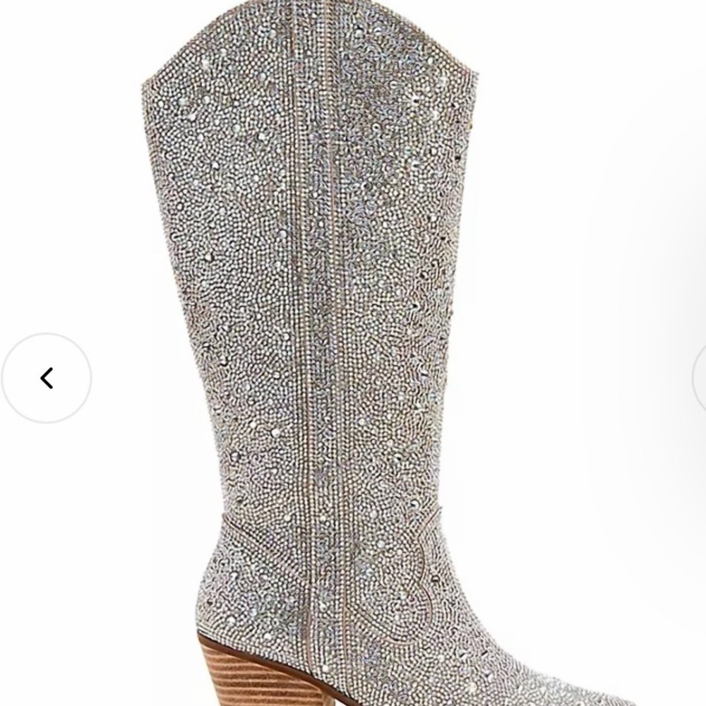 Matisse Nashville Sparkling Silver Heeled Boots